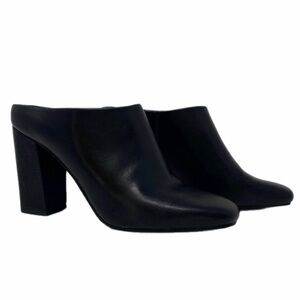a new day Black Block Heel Mules